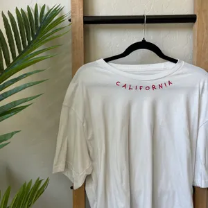 Riot Society White Short Sleeve with Stitched Red “California” Logo Top T-Shirt thumbnail 2