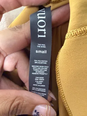 NWT VUORI Rib Studio Dark Golden Leggings thumbnail 7