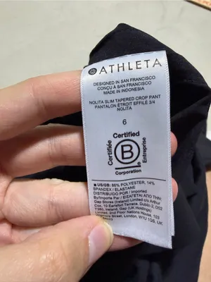 Athleta Black Nolita slim tapered crop pants 6 thumbnail 9
