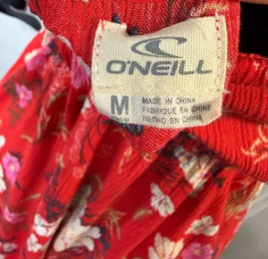 O'Neill Red Floral Cowl Neck Mini Dress Size M thumbnail 2