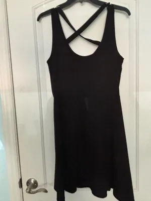 H&M Black razorback dress thumbnail 3