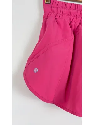 Lululemon Track That High-Rise Lined Short 3” Size 2 Hot Pink Running Shorts thumbnail 10