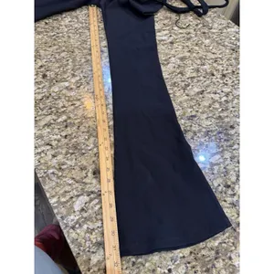 WILO THE LABEL Women's NWT Unitard Black Flare Rib Yoga/Athletic Jumpsuit thumbnail 9