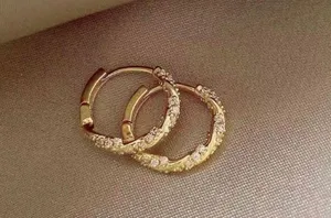 14mm Small Gold Hoop Earrings for Women thumbnail 2