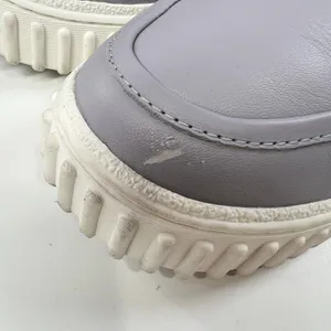 Clarks Women's Lavender Leather Loafers‎ Penny Platform Slip On Size 9.5 W EU 41 thumbnail 6
