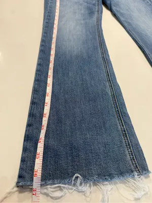 rag & bone Nina High-Rise Ankle Flare Jeans‎ Paeonia Raw Hem Size 26 thumbnail 4