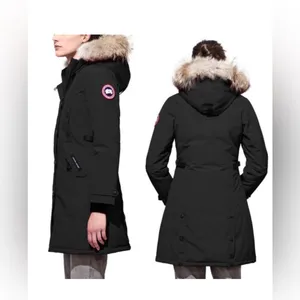 Canada Goose Kensington Parka Goose Down Puffer Jacket Women’s XS Black Coat thumbnail 2