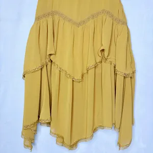 Anthropologie V-Neck Ruffle Midi Dress thumbnail 6