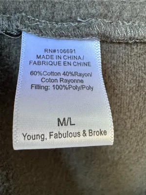 Young Fabulous & Broke Sandrine Quilted Cocoon Cardigan Coat M/L Olive Green thumbnail 5