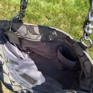 Coach Silver Monogrammed Tote Bag thumbnail 3