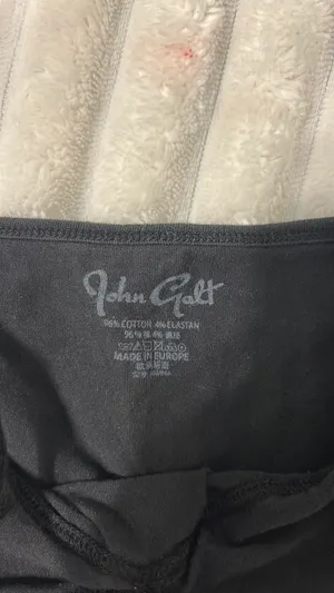 John Galt Black Tank Top thumbnail 2