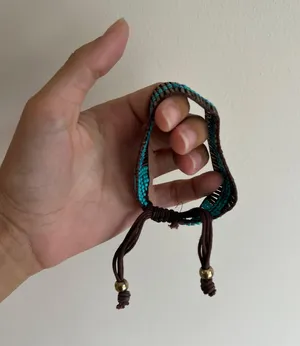 Teal Beaded Bracelet Blue thumbnail 6