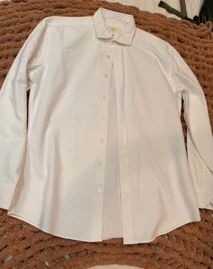 RYE 51 White Button Front Oxford Shirt Men’s Medium 100% Cotton Hidden Placket thumbnail 1