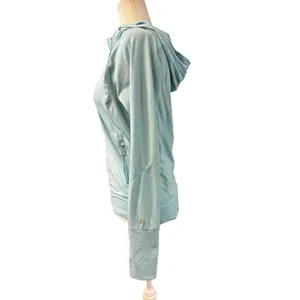 Alo Yoga CoolFit Zip Jacket Hoodie in Mood Boosting Blue Size Small Athleisure thumbnail 3