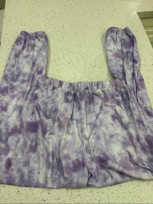 Women’s Purple Tie-Dye Butterfly jogger Set size med thumbnail 6