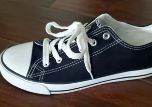 Sneaker size 9 women's in black. Worn one time thumbnail 1