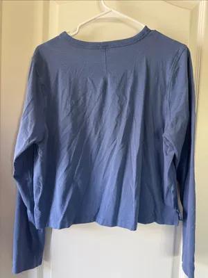 lululemon athletica Long Sleeve Crew Tee in Periwinkle Blue / R7 thumbnail 4