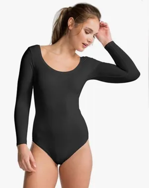 Spanx NWT Long Sleeve Bodysuit In Very Black Size Small Style FS6015 thumbnail 1