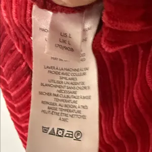 NWOT Free People slim pull on velvet feel flare bottom dark red pants sz Lg thumbnail 8