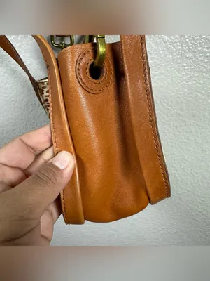 Madewell Micro Sydney Brown and Cream cheetah Print Crossbody Bag thumbnail 5