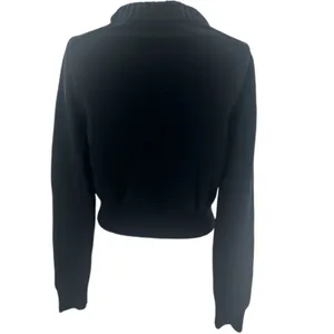 ALEXANDER MCQUEEN Cropped Embellished‎ Cashmere Sweater thumbnail 4