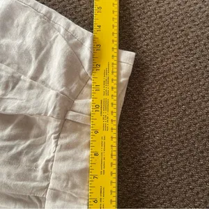 H&M wide leg linen blend trouser pants with pockets size 6 thumbnail 6