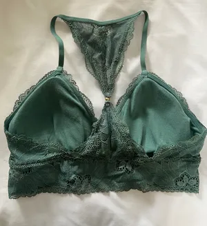 Aerie Turquoise Lace Bralette thumbnail 2