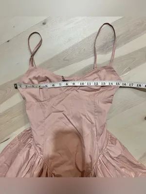 Babyboo NWT Women Medium Blush Soft Dusty Pink Balletcore Midi Princess Dress thumbnail 14