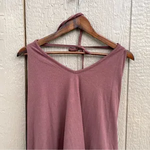 Old Navy Womens Top Shirt Brown Ribbed Halter Tie Neck Plus Size 4X thumbnail 4