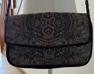 VINTAGE Marcy Avane’ | womens tapestry crossbody bag. thumbnail 10