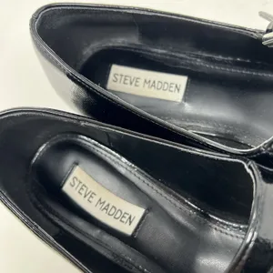 Steve Madden Solanna Mary Jane Flats Women's Size 10M‎ Black Patent Faux Leather thumbnail 10