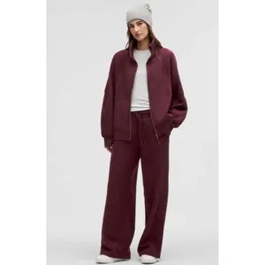 Lululemon Scuba Oversized Funnel Neck Full Zip Hoodie XS/S Garnet Red Purple thumbnail 10
