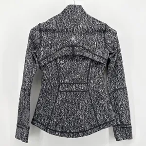 Lululemon Define Jacket 6 Rush Jacquard Black White Space Dye Full Zip Thumbhole thumbnail 6