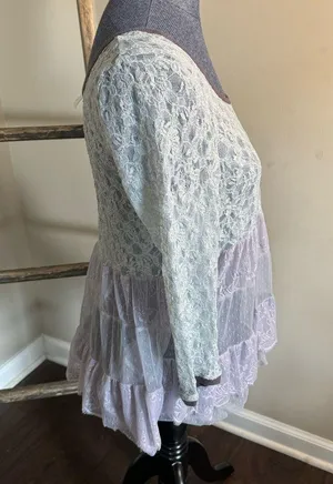 Lace Frill Long Sleeve Top thumbnail 8
