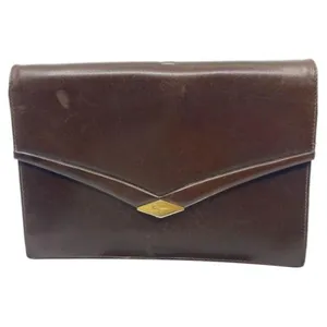 Salvatore Ferragamo Vintage Brown Clutch thumbnail 1