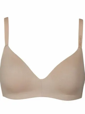 Calvin Klein Lightly Lined Wireless T-Shirt Bra Nude Beige Medium thumbnail 2