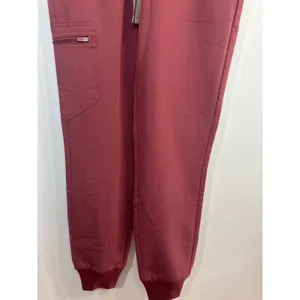 FIGS High Waisted Zamora Scrub Pants Burgundy XXS‎ Technical Collection Jogger thumbnail 4