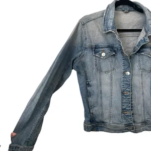 ZARA Z1975‎ Faded Distressed Denim Jacket Large thumbnail 5