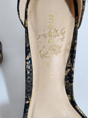Madden Girl Beella Brown Faux Snakeskin Heeled Sandals Size 6 thumbnail 8