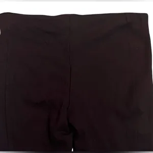 Zara W&B Collection Black Skinny Ankle Pants with Textured Panel Size Large thumbnail 5