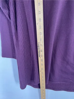 DB Sunday Purple Mixed‎ Knit V-Neck 3/4 Sleeve Top Size M thumbnail 7