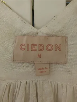 Ciebon White And Gold Floral Metallic Foil Maxi Dress Size Medium thumbnail 4