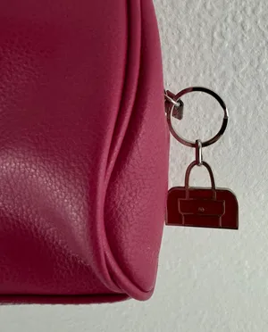 CRAZY HORSE Vintage 90s Y2K Hot Pink Faux Leather Barbiecore Shoulder Bag Purse thumbnail 6