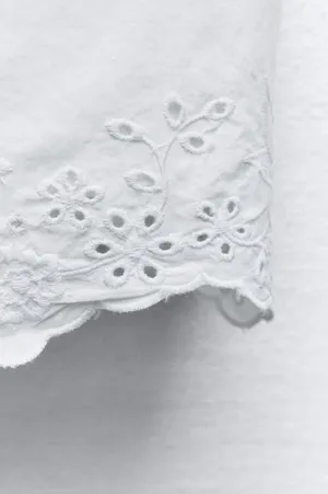 Zara White Lace Halter Dress mini dress lace Bohemian Summer Casual vacation thumbnail 9