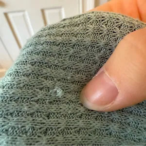 Free People Must Have Thermal Ribbed Relaxed Henley Top in Bright Aqua Size Med thumbnail 9