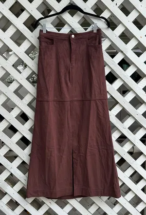 Free People Suede Maxi Skirt thumbnail 1