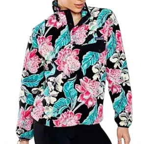 Patagonia Lightweight Synchilla Snap-T Pullover Style #25455 Hawaii Floral thumbnail 1