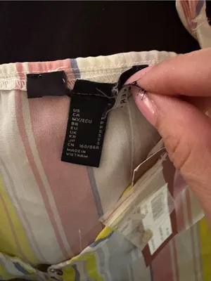 Forever 21 Pastel Striped Tie-Front Tank — Yellow, Pink & Gray thumbnail 3