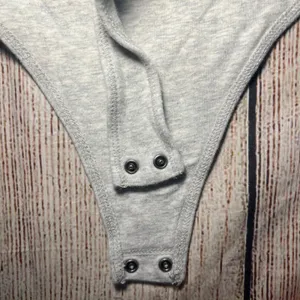 Abercrombie & Fitch‎ Soft A & F Collection Gray Bodysuit Tank Womens XXL Casual thumbnail 8