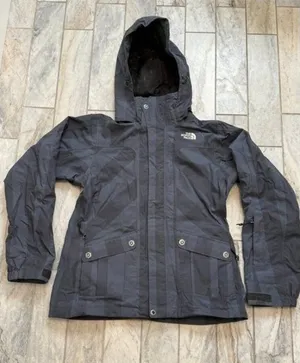 The North Face women's medium black/gray snowboard Hyvent Winter coat MSRP $299 thumbnail 1